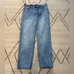 Wild Fable Bow Jeans Size 10 High Rise Straight Leg SOLD OUT Viral